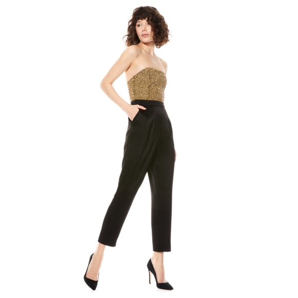 ALICE + OLIVIA Jeri Embellished Jumpsuit - Picture 3 of 13